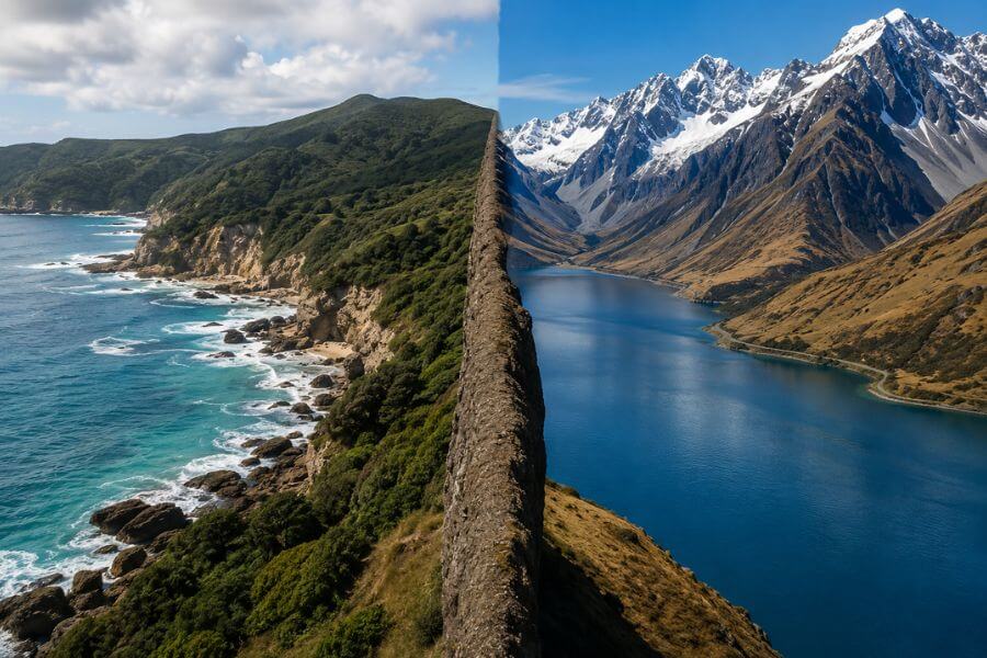 10 Biggest Differences Between Traveling the North Island vs. South Island moamoa10