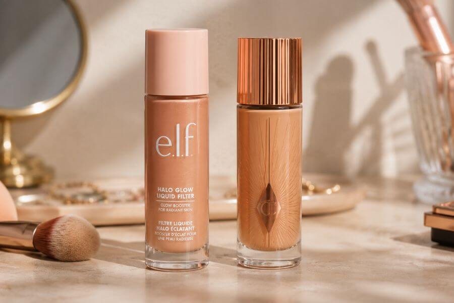 Read more about the article 8 Biggest Differences Between e.l.f. Halo Glow and Charlotte Tilbury Flawless Filter